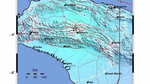 Gempa Magnitudo 6,1 SR Mengguncang Tolikara