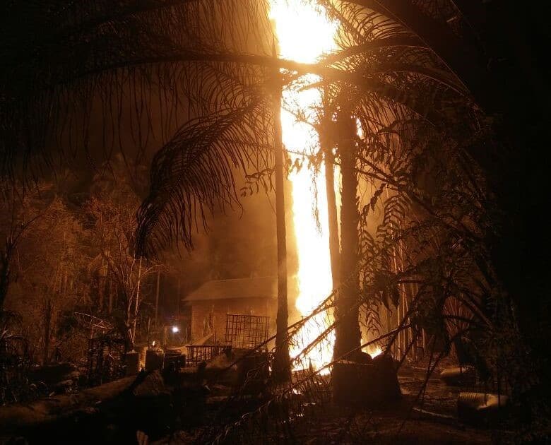 sumur minyak di Aceh meledak