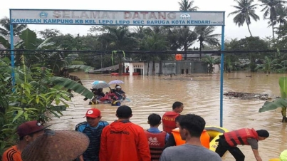 Banjir Setinggi 2 Meter, Ratusan Rumah Terendam di Kendari