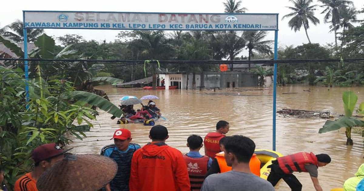 Banjir Setinggi 2 Meter, Ratusan Rumah Terendam di Kendari