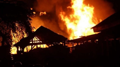 Kebakaran 2 Gudang Kayu di Tegal, 3 Ekor Kambing Ikut Terpanggang