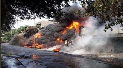 Pergudangan Bahan Kimia di Kelurahan Ancol Ludes Terbakar