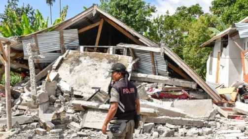 Gempa Bumi 6,4 SR Guncang Lombok, Ribuan Unit Rumah Rusak Berat
